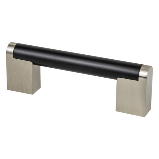 Berenson 2179-955BPN-P Studio Remix 96mm CC Matte Black and Brushed Nickel Pull - KnobDepot