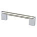 Berenson 2183-9BPN26-P Studio Remix 128mm CC Brushed Nickel and Polished Chrome Pull - KnobDepot