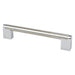 Berenson 2188-9BPN26-P Studio Remix 160mm CC Brushed Nickel and Polished Chrome Pull - KnobDepot