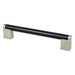 Berenson 2189-955BPN-P Studio Remix 160mm CC Matte Black and Brushed Nickel Pull - KnobDepot