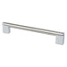 Berenson 2193-9BPN26-P Studio Remix 192mm CC Brushed Nickel and Polished Chrome Pull - KnobDepot