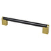 Berenson 2197-955MDB-P Studio Remix 192mm CC Matte Black and Modern Brushed Gold Pull - KnobDepot