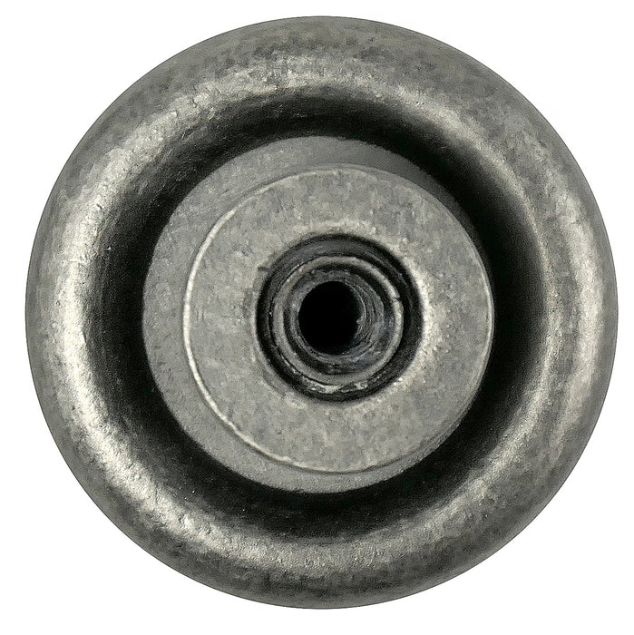 Laurey 24506 1 1/4" Windsor Cross-Hatch Knob - Antique Pewter