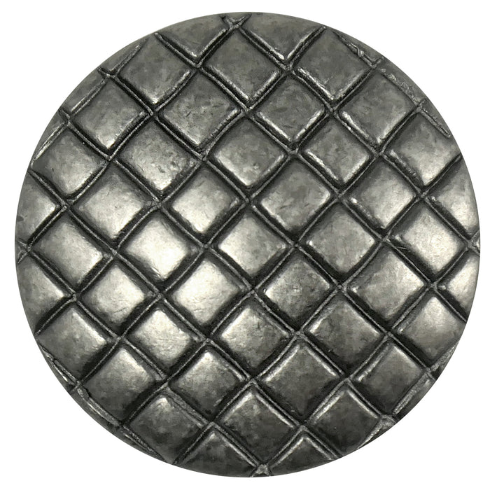 Laurey 24506 1 1/4" Windsor Cross-Hatch Knob - Antique Pewter