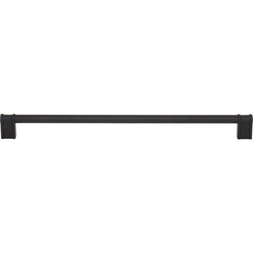 Top Knobs TK3387BLK Newburn 12" Center to Center Bar Pull Flat Black - KnobDepot