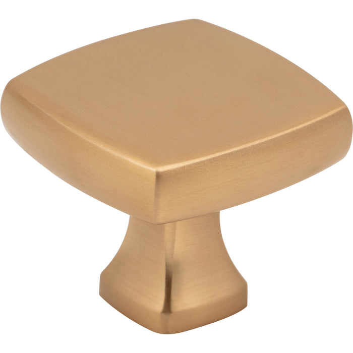 Jeffrey Alexander 663SBZ Griffin 1-3/8" Length Square Knob Satin Bronze