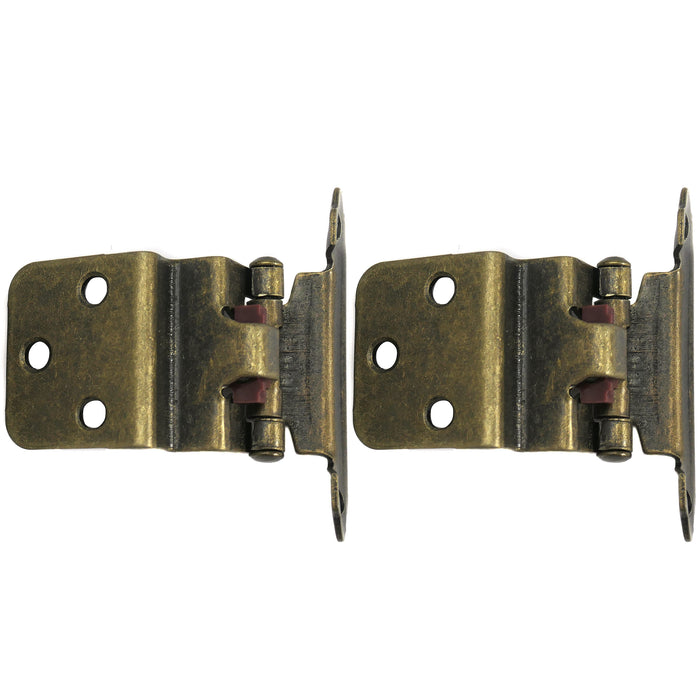Laurey 28605 3/8" Inset Self-Closing Hinge - Antique Brass