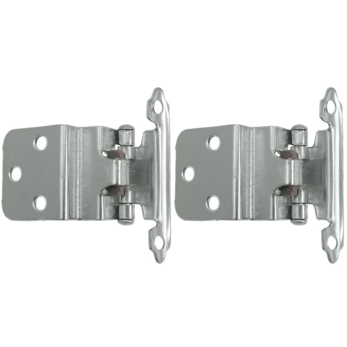 Laurey 28626 3/8" Inset Self-Closing Hinge - Polished Chrome