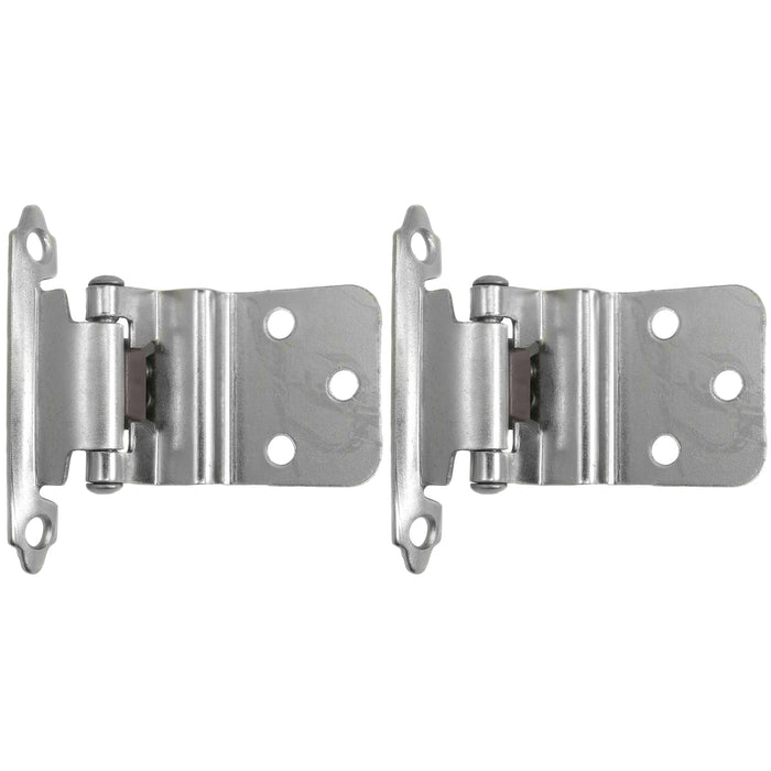 Laurey 28639 3/8" Inset Self-Closing Hinge - Satin Chrome