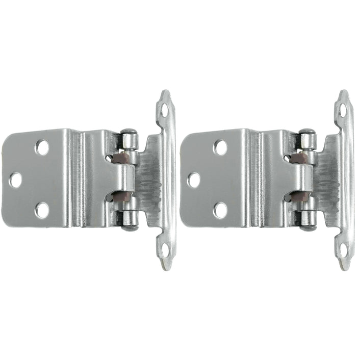 Laurey 28639 3/8" Inset Self-Closing Hinge - Satin Chrome