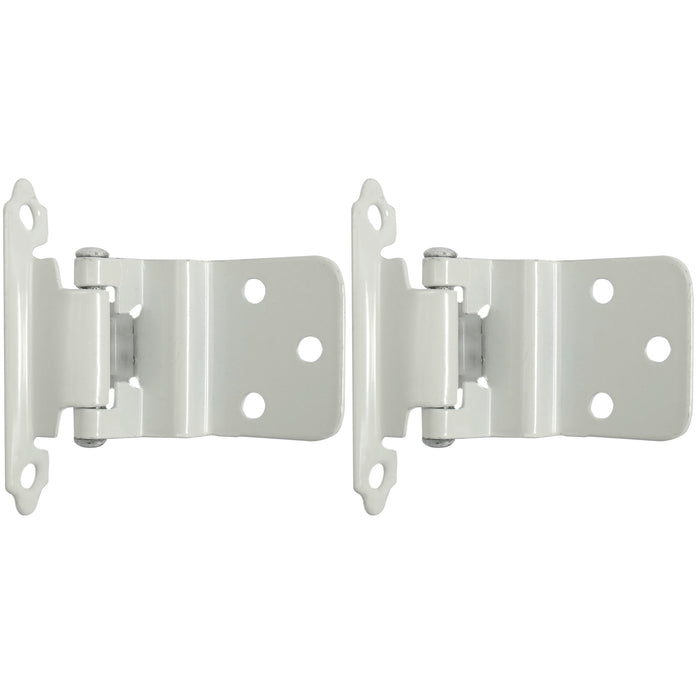 Laurey 28642 3/8" Inset Self-Closing Hinge - White