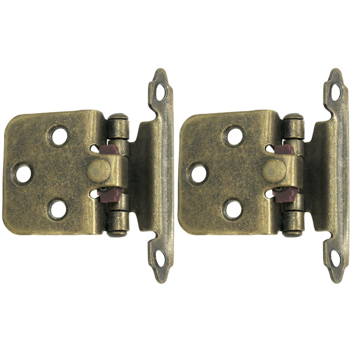 Laurey 28705 No Inset Self-Closing Hinge - Antique Brass