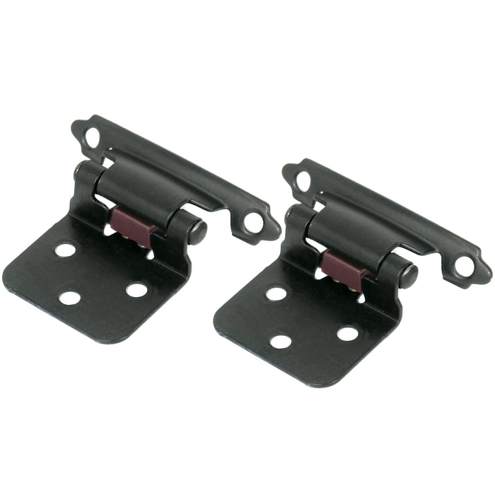 Laurey 28720 No Inset Self-Closing Hinge - Matte Black