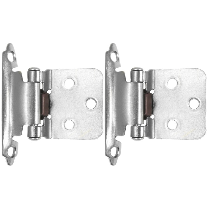 Laurey 28726 No Inset Self-Closing Hinge - Polished Chrome