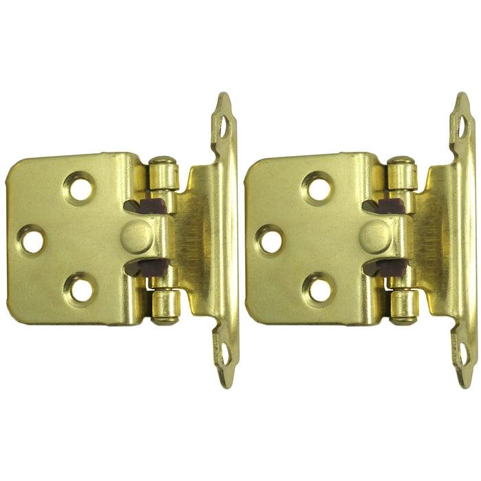 Laurey 28737 No Inset Self-Closing Hinge - Polished Brass
