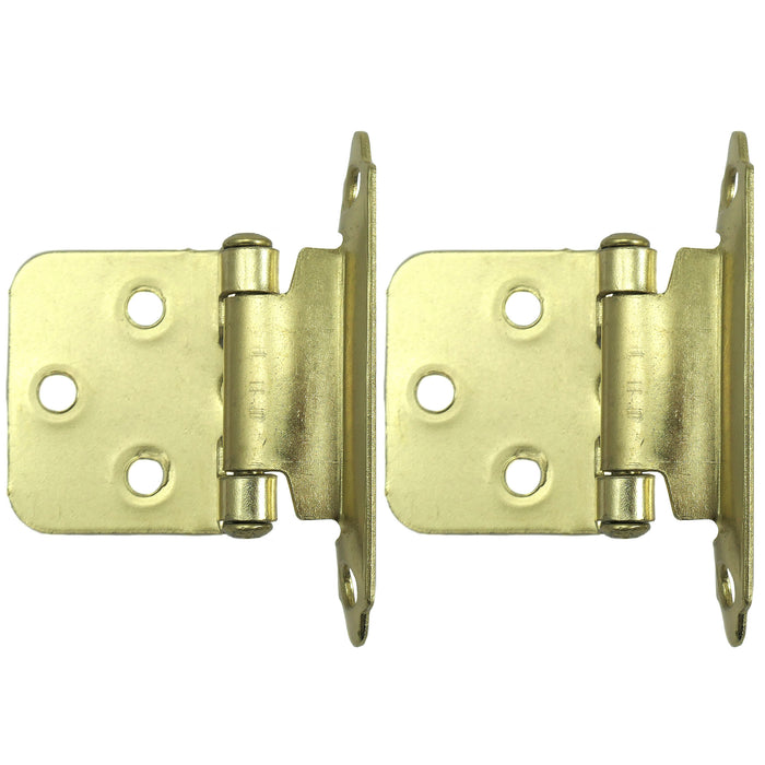 Laurey 28737 No Inset Self-Closing Hinge - Polished Brass