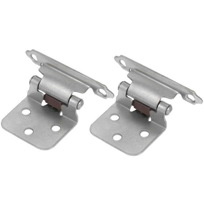Laurey 59906 Flush Hinge - Brushed Satin Nickel - 6 Pair - Value Pack (28739)