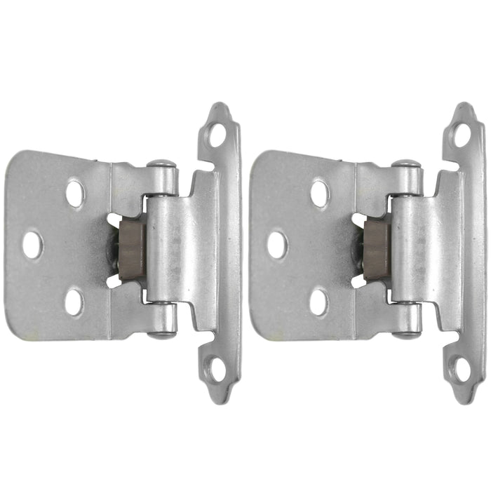 Laurey 59906 Flush Hinge - Brushed Satin Nickel - 6 Pair - Value Pack (28739)
