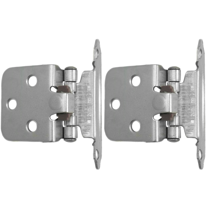 Laurey 59906 Flush Hinge - Brushed Satin Nickel - 6 Pair - Value Pack (28739)