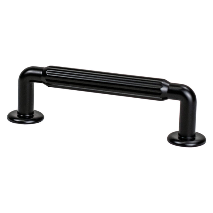Berenson 2886-1055-P Cannelee 96mm CC Matte Black Pull