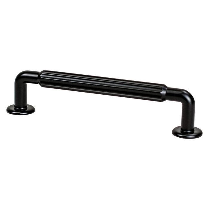 Berenson 2889-1055-P Cannelee 128mm CC Matte Black Pull