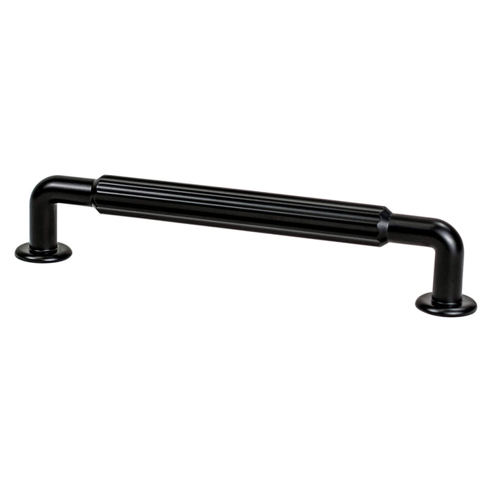 Berenson 2892-1055-P Cannelee 160mm CC Matte Black Pull