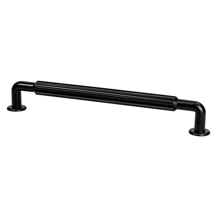Berenson 2895-1055-P Cannelee 224mm CC Matte Black Pull