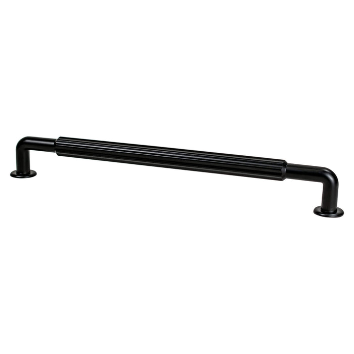 Berenson 2898-1055-P Cannelee 12in (305mm) CC Matte Black Appliance Pull