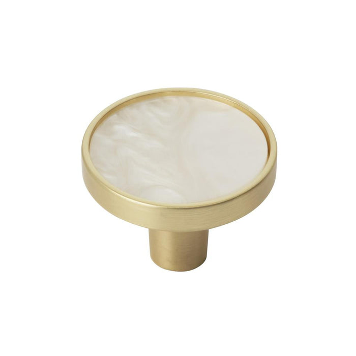 Amerock 2PK36971MOP Accents 1-1/4 inch (32mm) Diameter Gold/Mother of Pearl Cabinet Knob