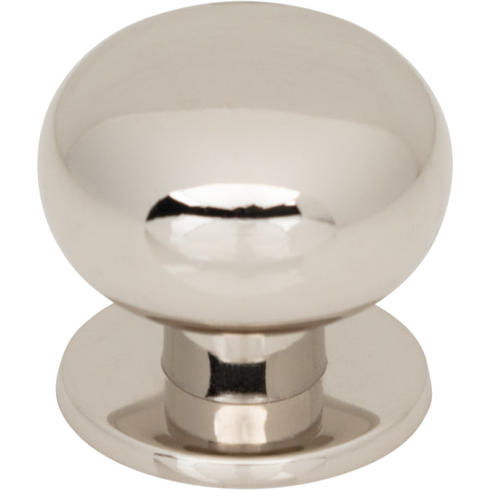 Top Knobs TK3330PN Lambert 1 1/4" Diameter Round Knob Polished Nickel - KnobDepot