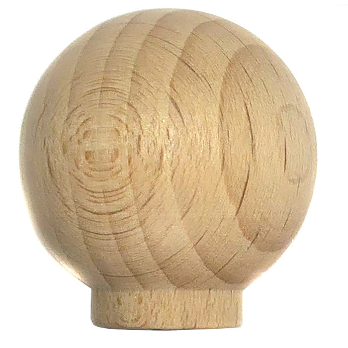 Laurey 33101 1 1/4" Au Natural Wood Round Knob