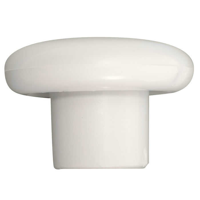 Laurey 34642 1 1/4" Plastic Knob - White