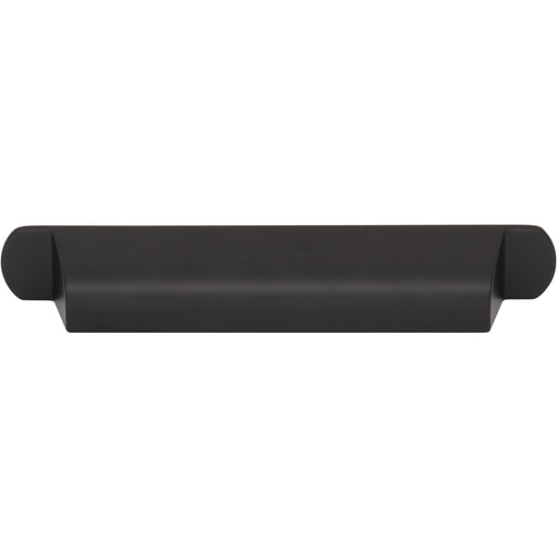 Top Knobs TK3362BLK Cressing 5 1/16" Center to Center Cup/Bin Pull Flat Black - KnobDepot