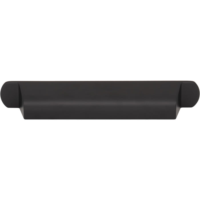 Top Knobs TK3362BLK Cressing 5 1/16" Center to Center Cup/Bin Pull Flat Black - KnobDepot