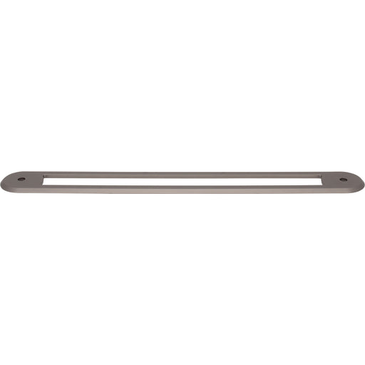 Top Knobs TK3358AG Brockwell 12" Center to Center Pull Backplate Ash Gray - KnobDepot