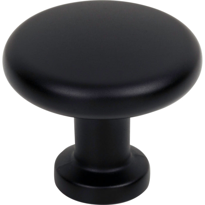 Jeffrey Alexander 410MB Weser Weser 1-3/8" (35mm) Diameter Mushroom Knob Matte Black