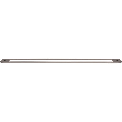 Top Knobs TK3357AG Brockwell 12" Center to Center Pull Backplate Ash Gray - KnobDepot