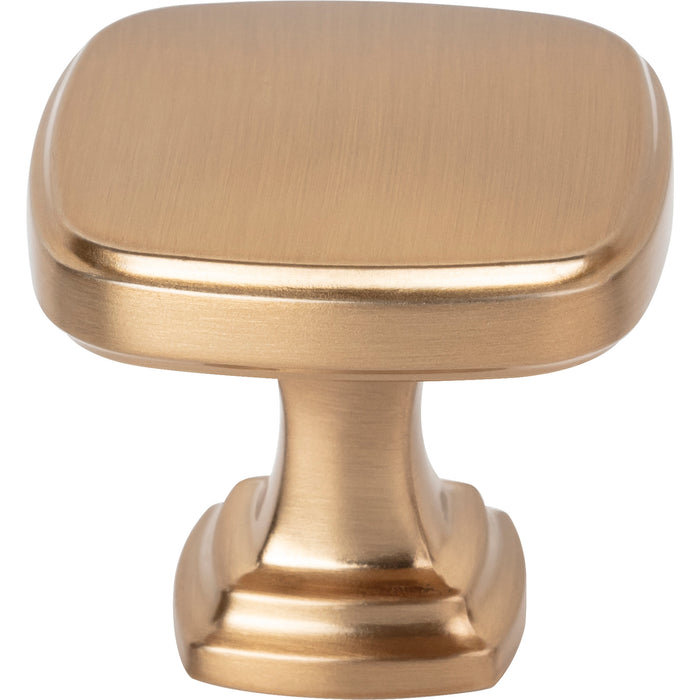 Jeffrey Alexander 782SBZ Fontana 1-3/8" Length Square Knob Satin Bronze