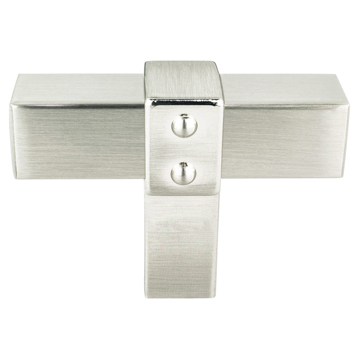 Berenson 5078-4BPN-P Rivet Rebel Brushed Nickel Knob Brushed Nickel
