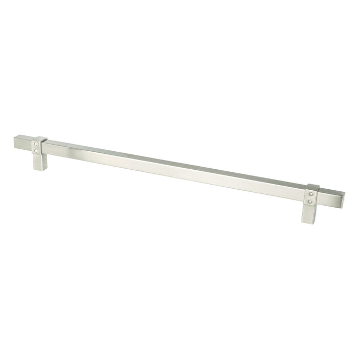 Berenson 5083-4BPN-P Rivet Rebel 12 inch CC Brushed Nickel Appliance Pull Brushed Nickel