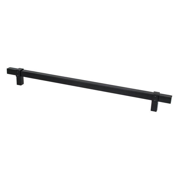 Berenson 5095-4055-P Rivet Rebel 12 inch CC Matte Black Appliance Pull Matte Black