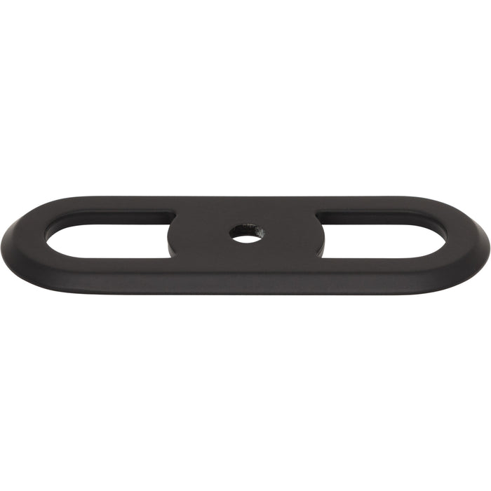 Top Knobs TK3351BLK Brockwell 2 3/4" Center to Center Pull Backplate Flat Black - KnobDepot