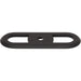 Top Knobs TK3351BLK Brockwell 2 3/4" Center to Center Pull Backplate Flat Black - KnobDepot