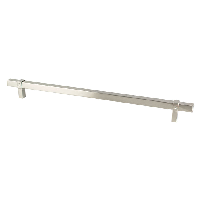 Berenson 5133-4BPN-P Rivet Rebel 18 inch CC Brushed Nickel Appliance Pull Brushed Nickel