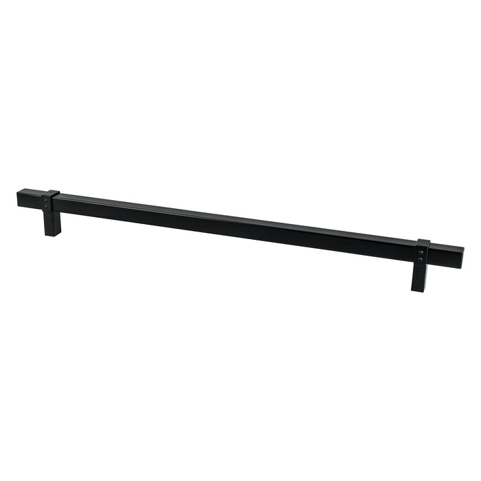 Berenson 5134-4055-P Rivet Rebel 18 inch CC Matte Black Appliance Pull Matte Black