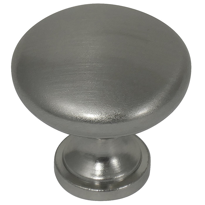 Laurey 59905 1 3/8" Steel Hollow Knob - Brushed Satin Nickel - 10 pc - Value Pack (54628)