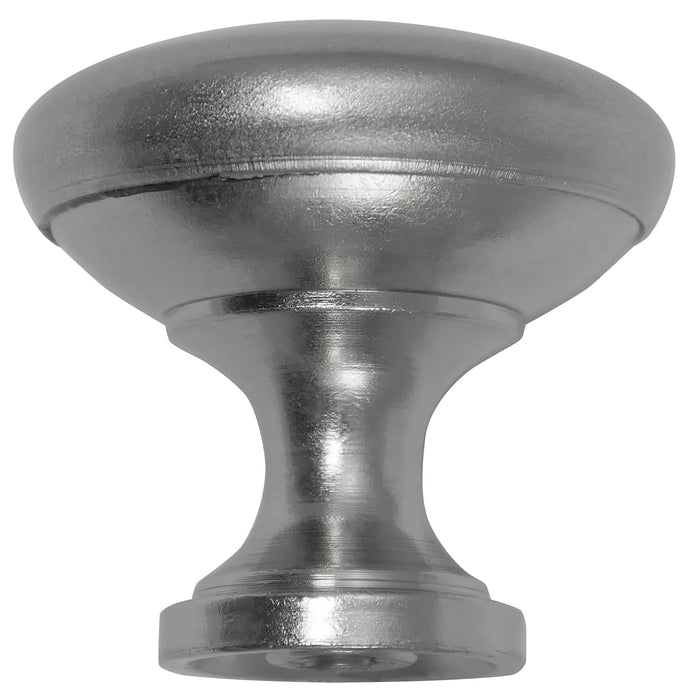Laurey 59905 1 3/8" Steel Hollow Knob - Brushed Satin Nickel - 10 pc - Value Pack (54628)