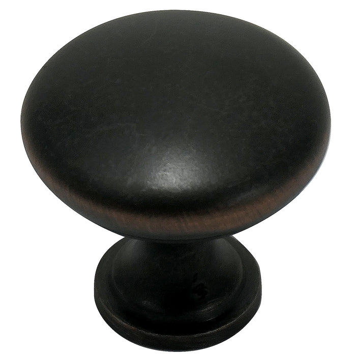 Laurey 59907 1 3/8" Hollow Steel Knob ORB- 10 pc Value Pack (54666)