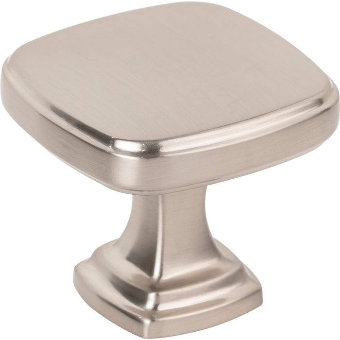 Jeffrey Alexander 782SN Fontana 1-3/8" Length Square Knob Satin Nickel