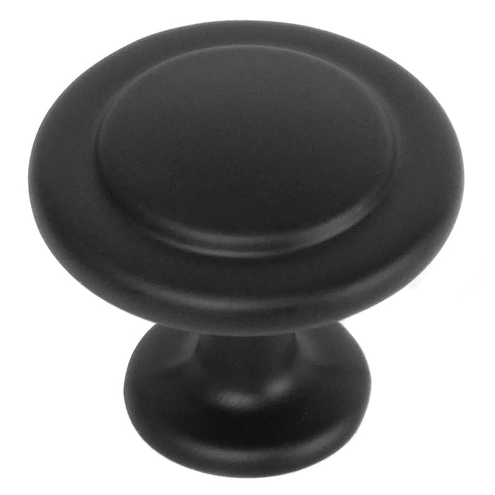 Paradise Bathworks 57020 1 3/8" Knob Newport  Matte Black